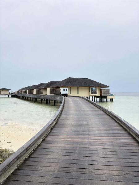 憧れの水上ヴィラに宿泊しました