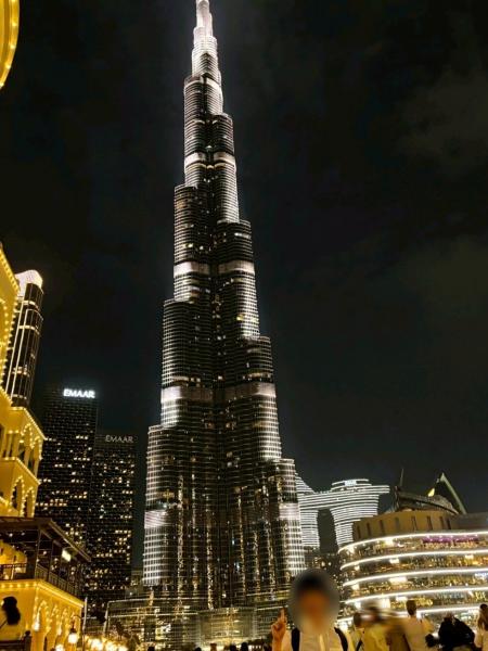 夜のブルジュ ハリファ（バージュ カリファ）