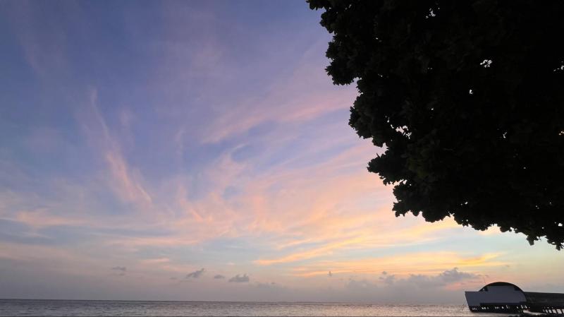 大自然を感じる夕焼け