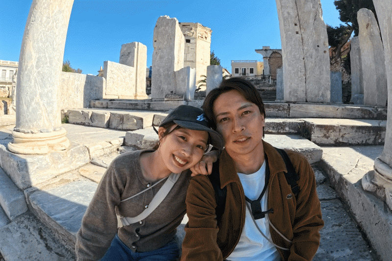 ローマン アゴラにて