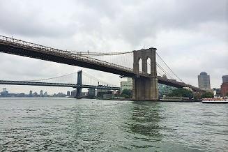 ブルックリン・ブリッジとマンハッタン・ブリッジを見ることができました