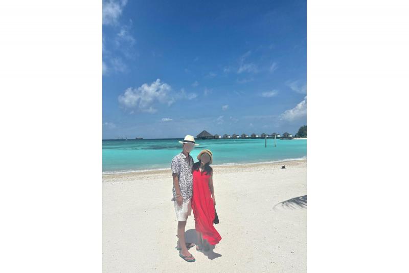 砂浜、海、空のバランスが完璧でした！