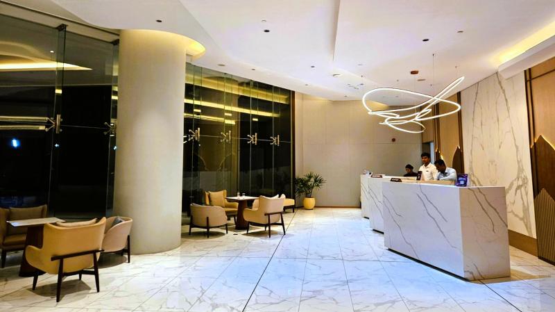 ホテルロビー。解放感があります