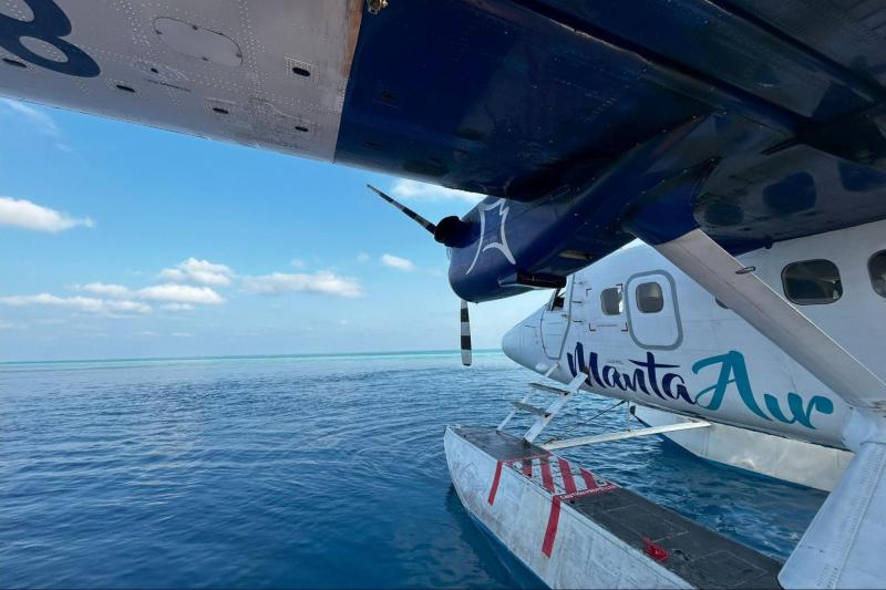 マーレ⇔アヴァニの往復で乗った水上飛行機