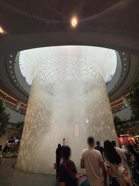 シンガポール チャンギ空港「ジュエルの滝」