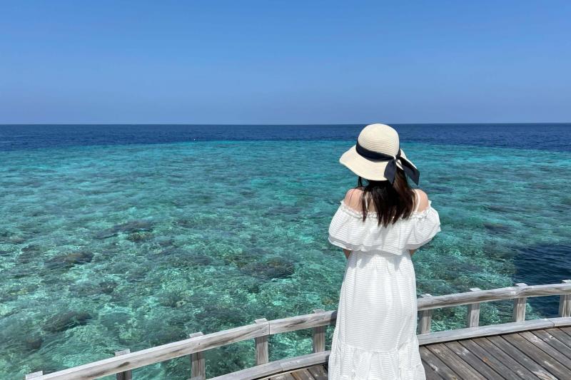 見渡す限りきれいな海