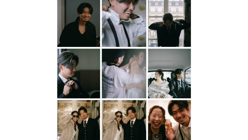 ウェディングフォトの準備や合間でのひとコマ