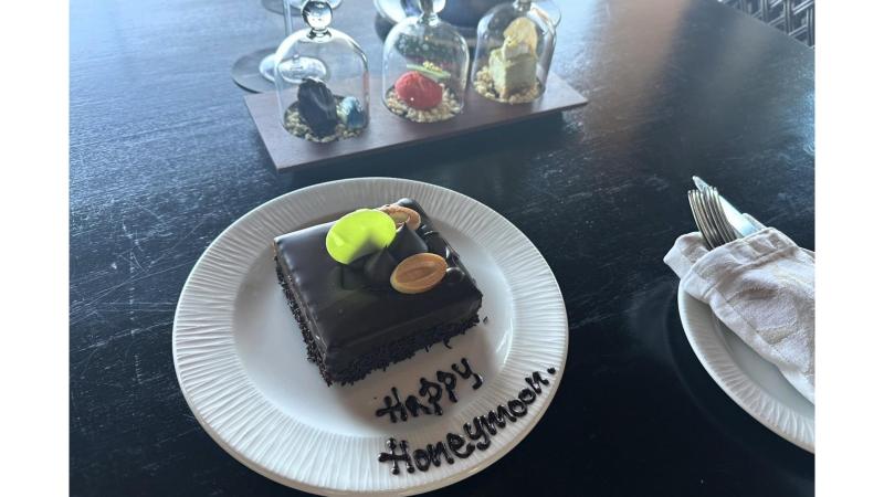 ハネムーンケーキも用意されていました