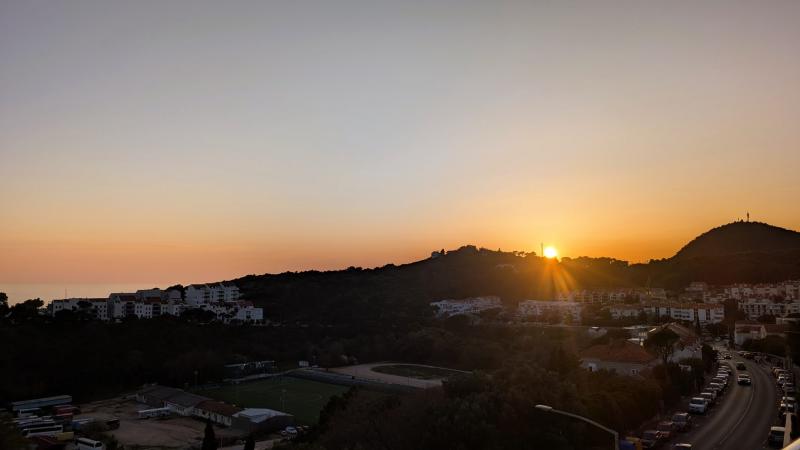 ドブロブニクのホテル レロから撮影した夕暮れの風景です