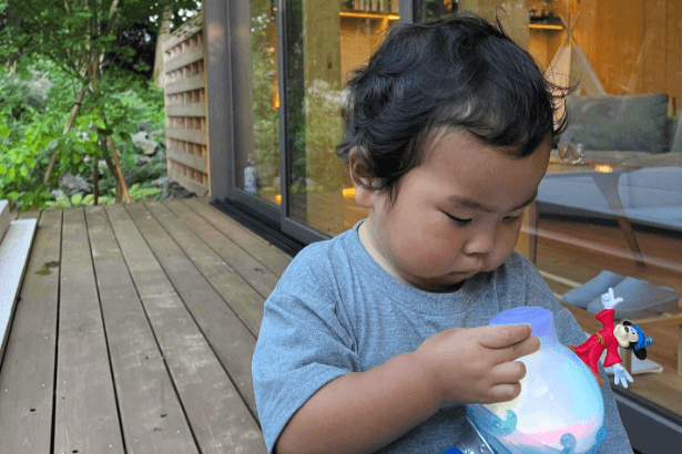 外のテラスにも出てみましたよ