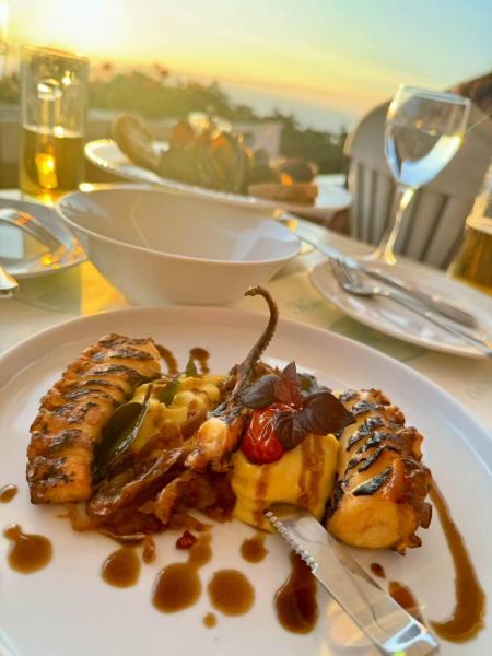 シーフードがとても美味しかったです（サントリーニ島）