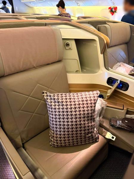 今回利用したシンガポール航空のビジネスサイコーでした。ご飯が美味しかった