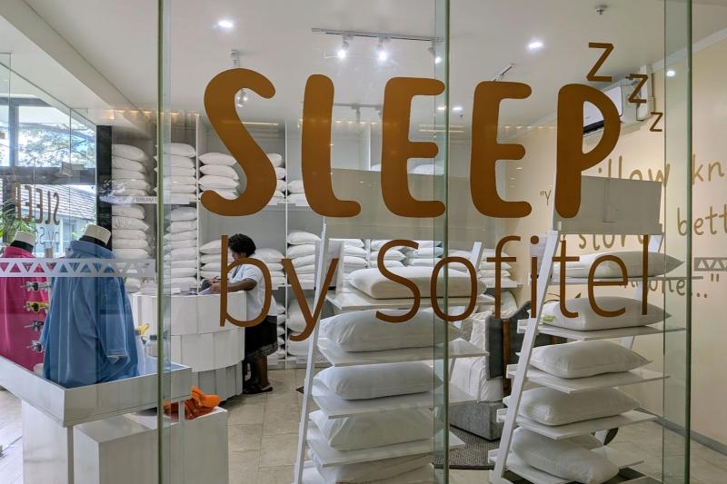 80ドルのデポジットを支払うと、お気に入りの枕を選んでお部屋で使うことができます（チェックアウト時に返金）