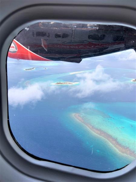 水上飛行機から見た島々がとても綺麗！
