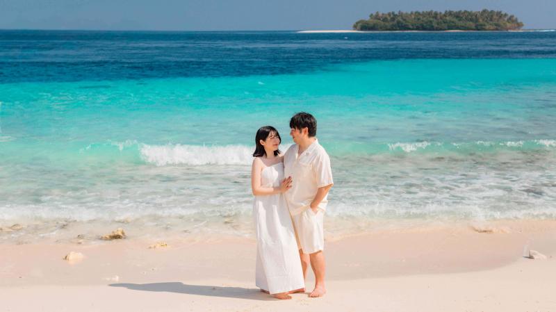 モルディブでハネムーンフォト