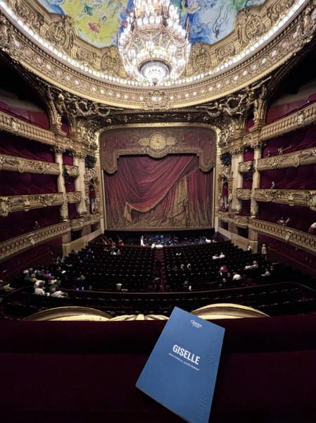 オペラ ガルニエでのバレエの観劇、とてもよい席から