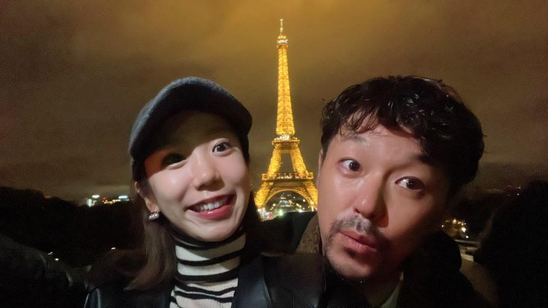 パリで念願のエッフェル塔