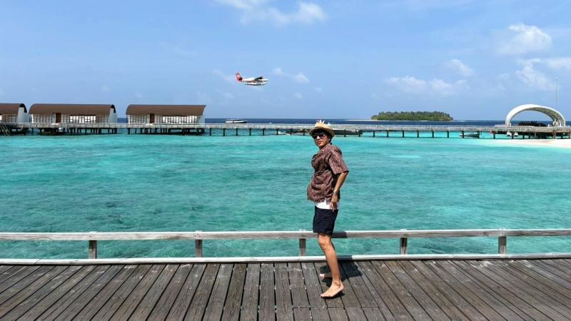 お部屋からすぐの桟橋でのショット