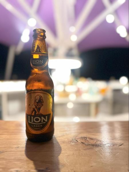 オールインクルーシブに含まれているビール。さっぱりで飲みやすいビールでした