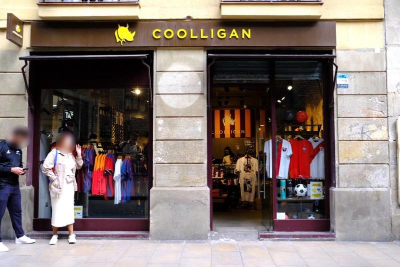 バルセロナにあるサッカー用品店「Coolligan」