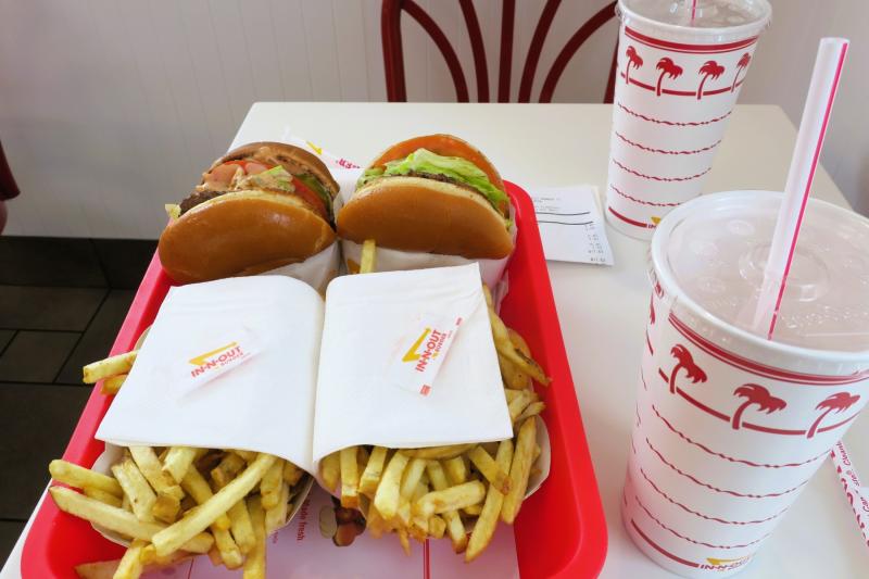 In-N-Out Burger。美味しかったハンバーガーのひとつ