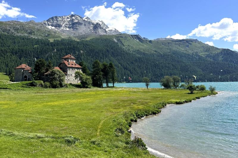 シルヴァプラーナ湖（サンモリッツ郊外）