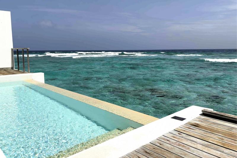 水上ヴィラ（お部屋）からの様子