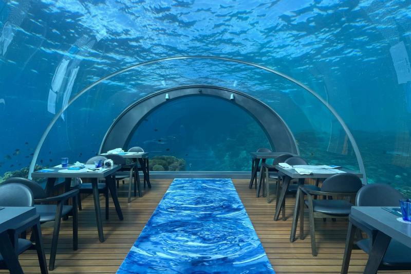 一番行きたかったフラワリ アイランド リゾートの水中レストラン