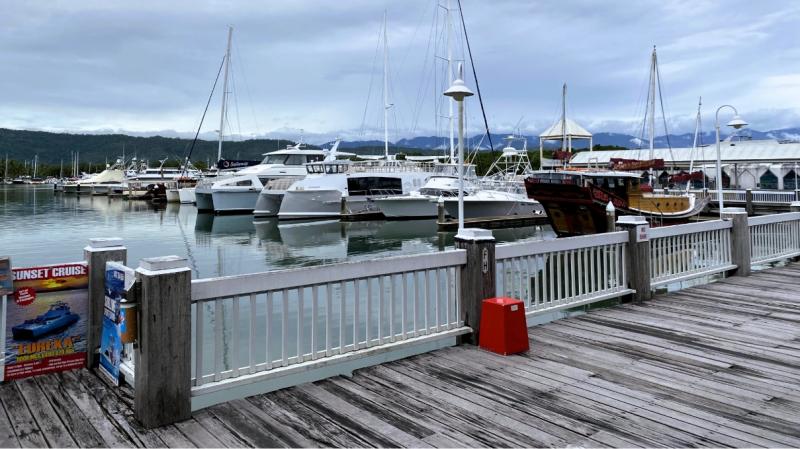 ポートダグラスという名の通り、のどかな港町