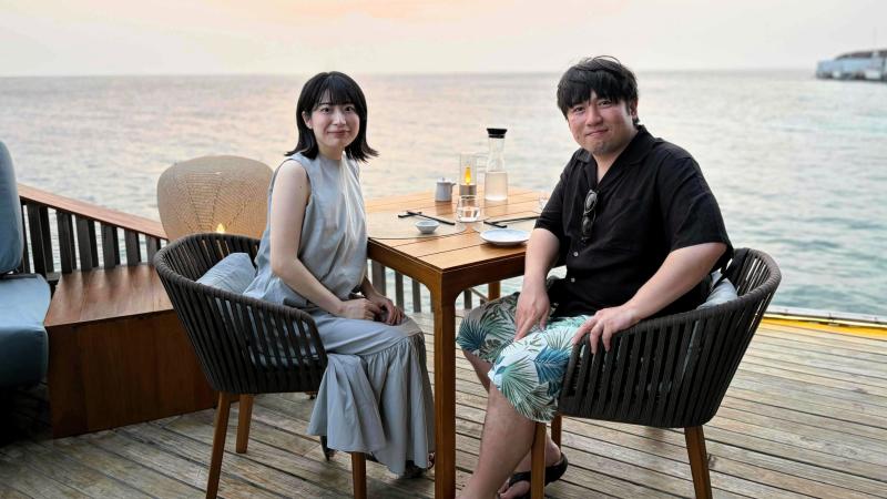 お気に入りの2ショット（モルディブ）