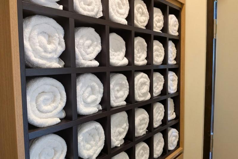 タオルも常に補充されています