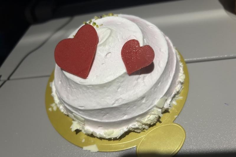 スリランカ航空でのハネムーンケーキ♪