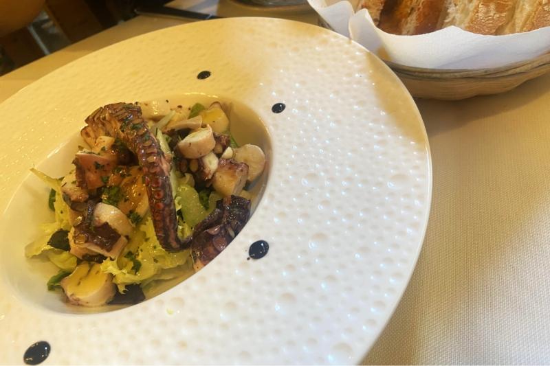 ベネチアのレストラン「Ristorante Ca’ Dolfin」にて