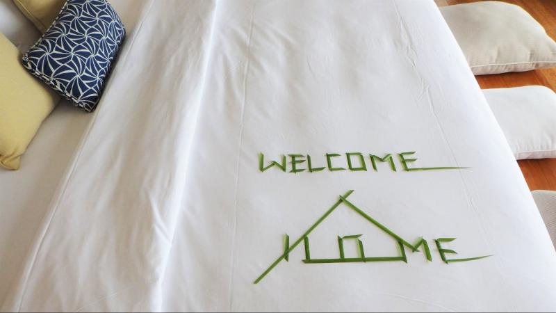 "WELCOME HOME"と些細な所からも温かみを感じられます