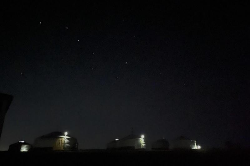 ゲルと星空。北斗七星もばっちり