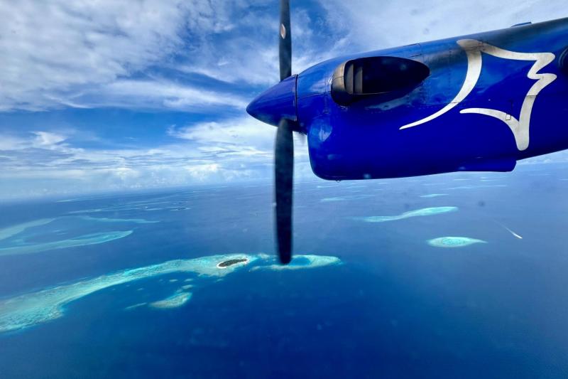 憧れの水上飛行機からの眺め