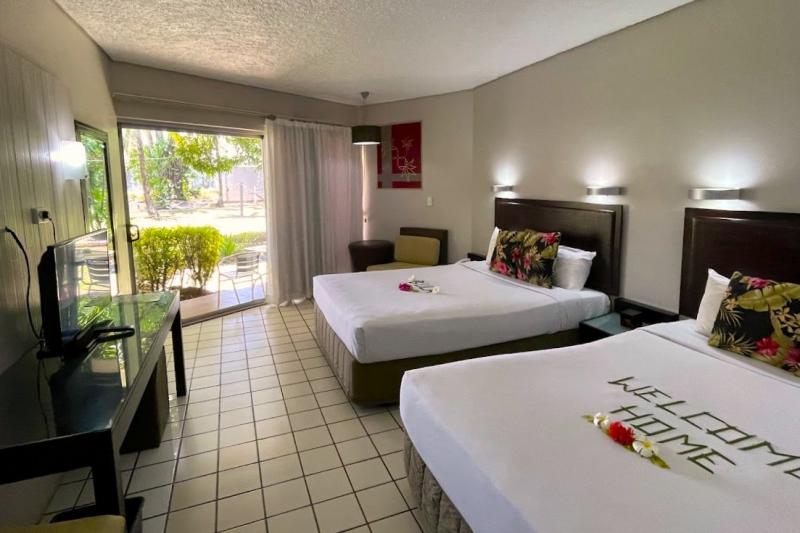 ベッド以外の仕様はデラックスルーム 1キングベッドと同じです