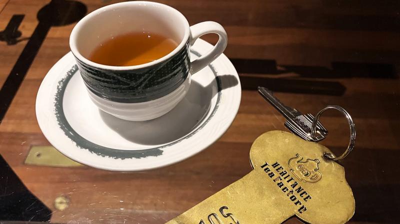 ウェルカムティーはホテルオリジナルの紅茶で