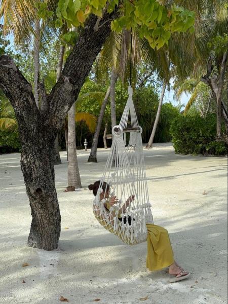 島の中央にあるのに海が見えました。視線の先には、きれいな海が見えるスポットがあります！