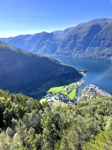 ステーガスタイン展望台からの眺め