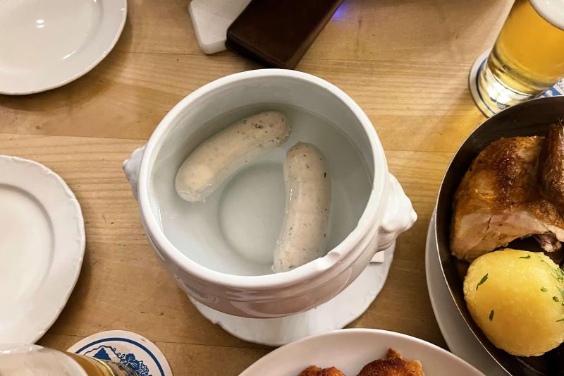 初めての白ソーセージも食べられ、ビールも美味しく、ドイツの味も楽しめました