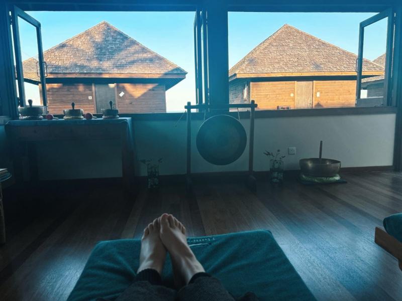 スパ終了後のひと時。セラピストの方々が丁寧で気さくに接してくださり、とても心地よい時間を過ごせました。