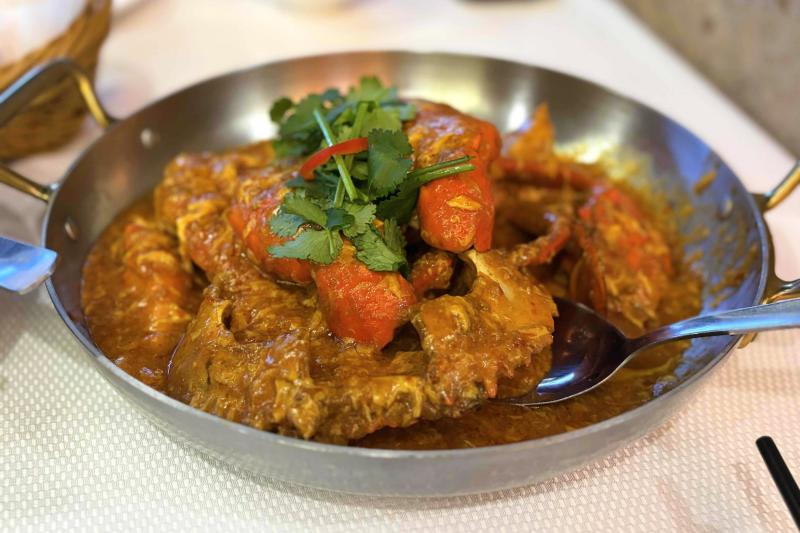 シンガポールでチリクラブを♪