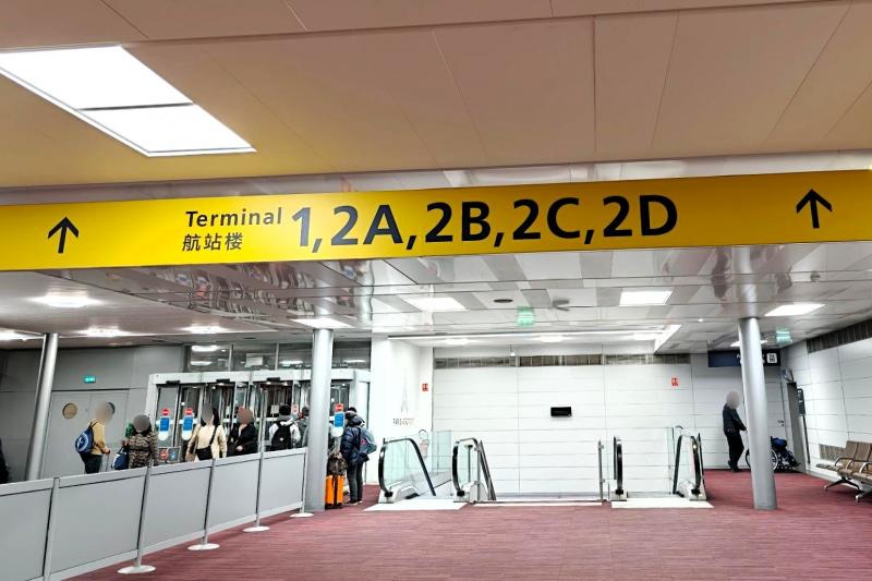 こちらは…2Fへの乗り継ぎとは違いますね