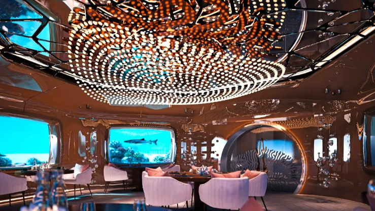 写真は水中レストラン「バブル」の完成イメージ図です