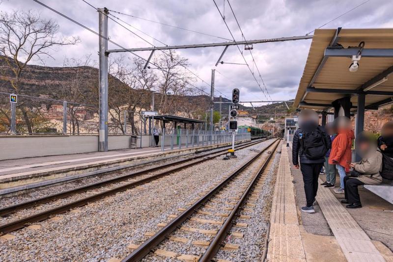 ここからは往路と同じカタルーニャ鉄道に乗りバルセロナ方面へ