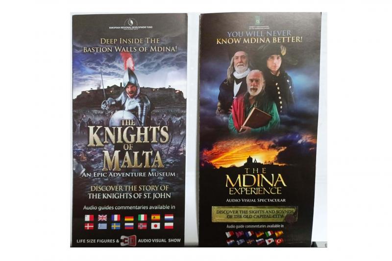 （2024年12月時点）右：「The Mdina Experience」大人6ユーロ、小人3ユーロ左：「The Knight of Malta」大人6.5ユーロ、小人3ユーロ※いずれも日本語オーディオガイドがあります
