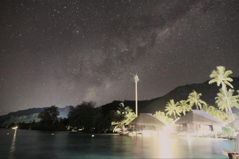 夜は、満天の星をテラスから眺めることができます
