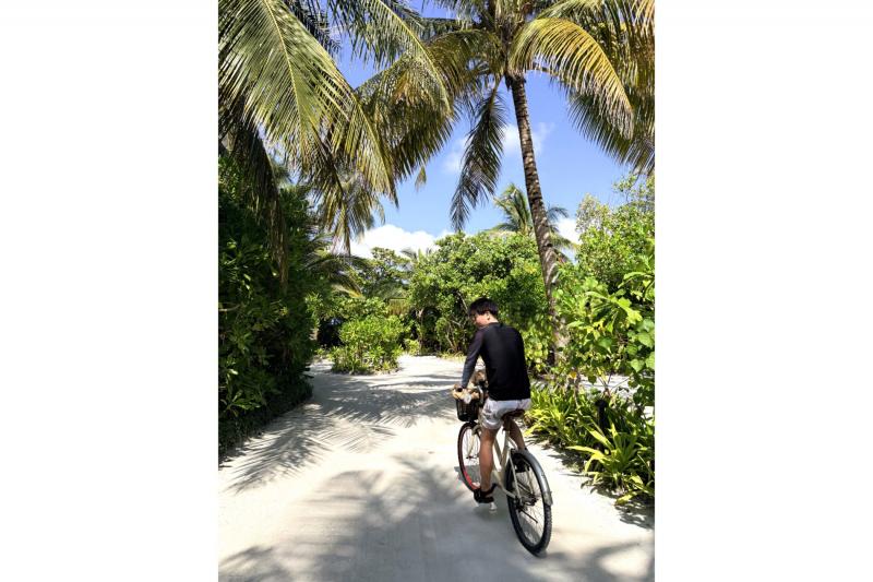 自転車で島内散策