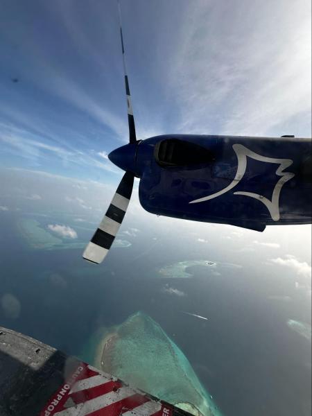 憧れの水上飛行機からの景色